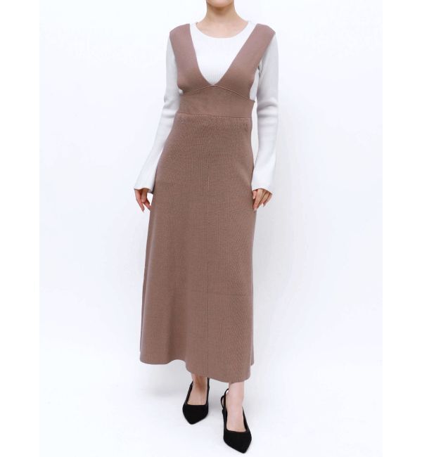 RESEXXY「コルセットフレアニットジャンスカ」|ジャンパースカート|