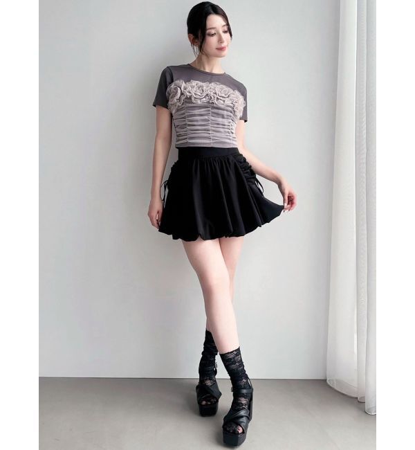 RESEXXY「チュールモチーフドッキングTシャツ」|Tシャツ・カットソー|