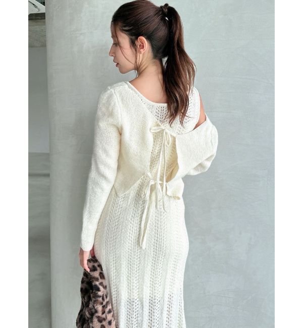 RESEXXY「アンサンブルレースニットワンピース」|ワンピース|