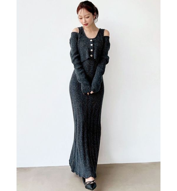 RESEXXY「アンサンブルレースニットワンピース」|ワンピース|