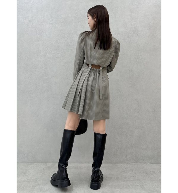 dazzlin「バックオープンテーラーミニワンピース」|ワンピース|