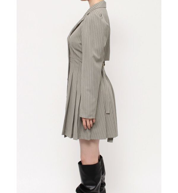 dazzlin「バックオープンテーラーミニワンピース」|ワンピース|