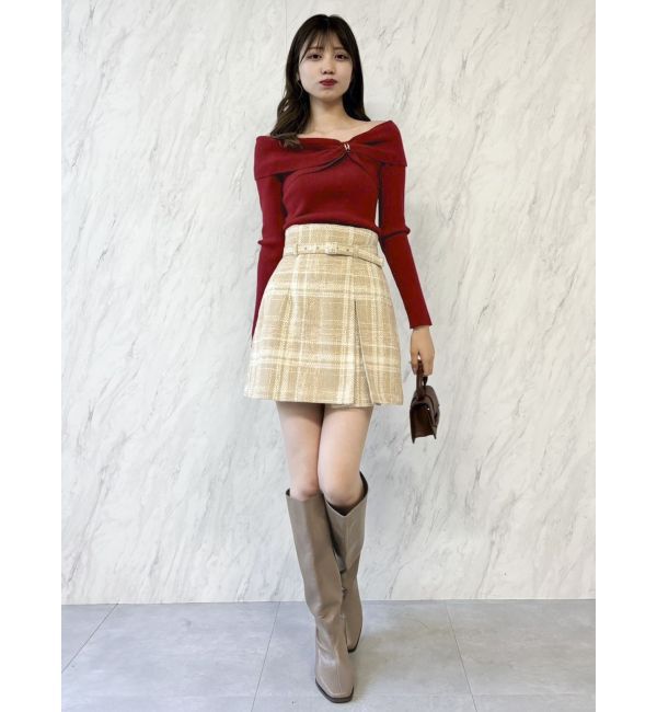 dazzlin「ツイストパーツニットトップス」|ニット・セーター|