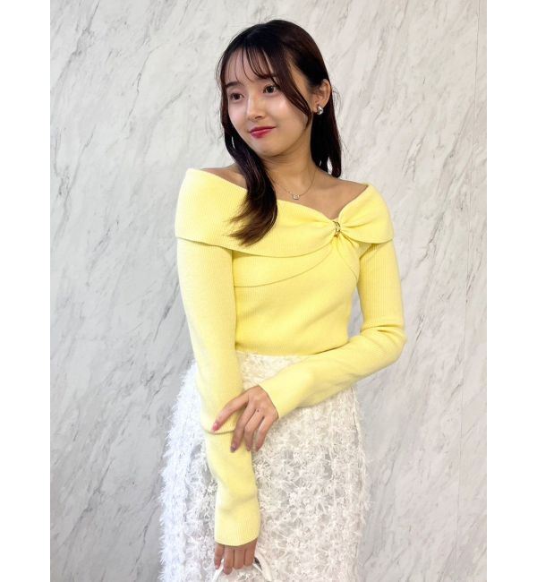 dazzlin「ツイストパーツニットトップス」|ニット・セーター|