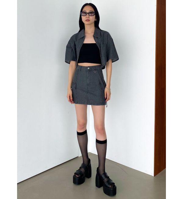 EMODA「ハングベルトデニムスカート」|スカート|