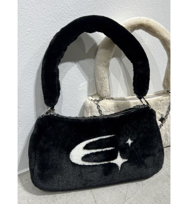 EMODA「【WEB限定】フェイクファーチェーンバッグ」|ハンドバッグ|ブラック