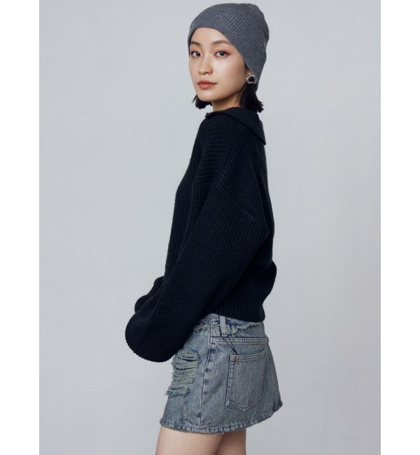 EMODA「スキッパーワイドニット」|ニット・セーター|