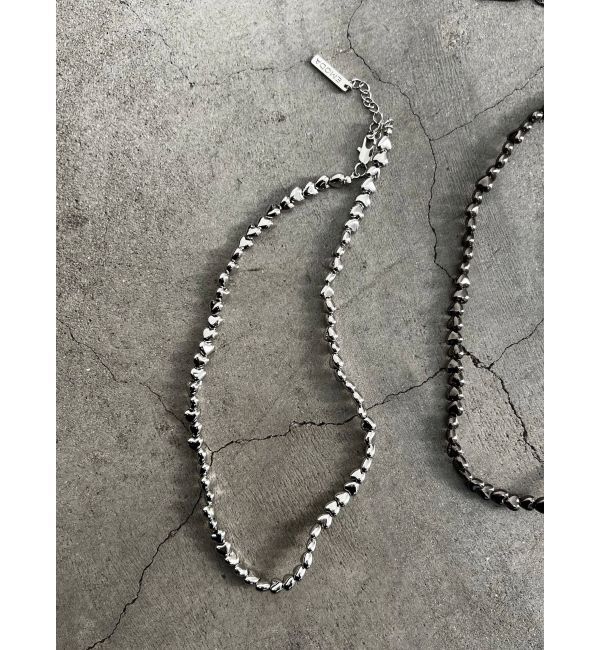 EMODA「ハートビーズネックレス」|ネックレス|シルバー