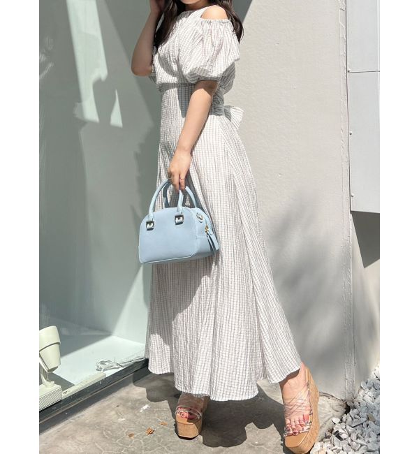 MERCURYDUO「シアーチェックバックシャンブラウス」|シャツ・ブラウス|