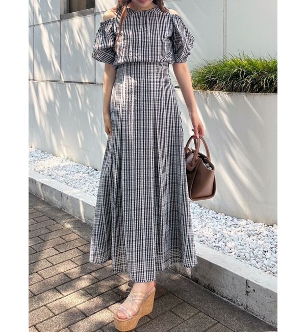 MERCURYDUO「シアーチェックバックシャンブラウス」|シャツ・ブラウス|