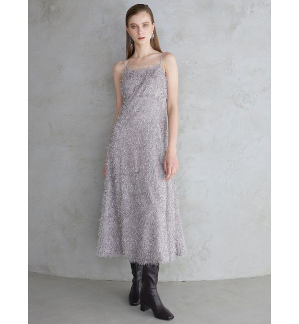 MERCURYDUO「フェザーフレアキャミワンピース」|ワンピース|