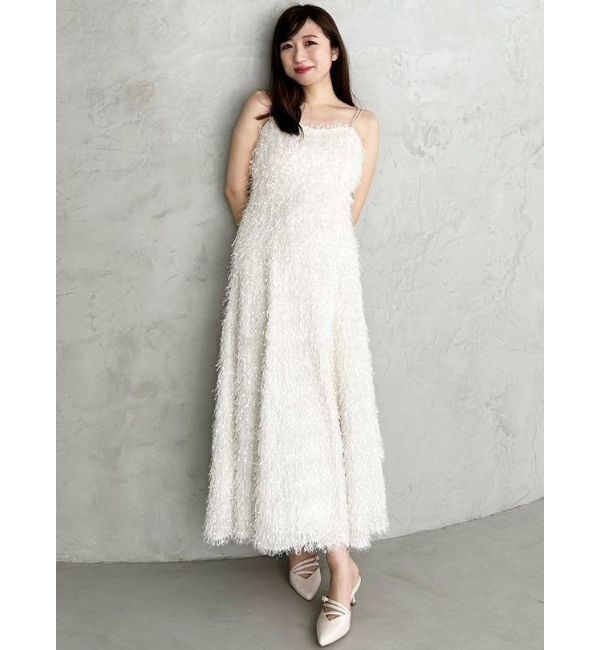 MERCURYDUO「フェザーフレアキャミワンピース」|ワンピース|