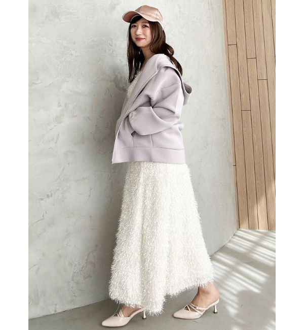 MERCURYDUO「フェザーフレアキャミワンピース」|ワンピース|