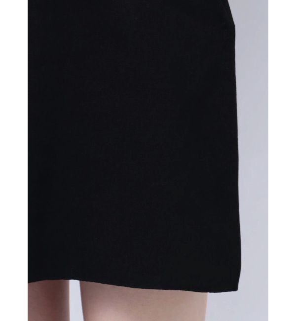 MERCURYDUO「ポインテッドコサージュミニニットワンピース」|ワンピース|