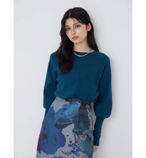 MURUA「クルーネックボリュームスリーブニット」|ニット・セーター|