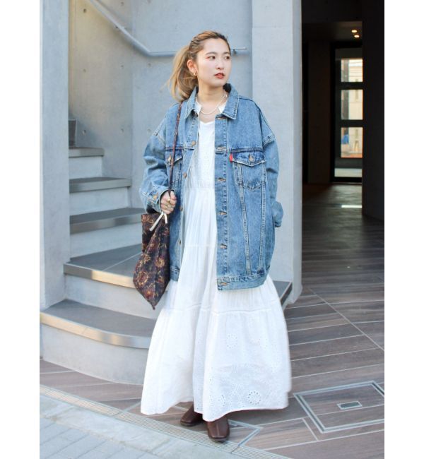 Ungrid「ビッグシルエットデニムジャケット」|ブルゾン・スタジャン|