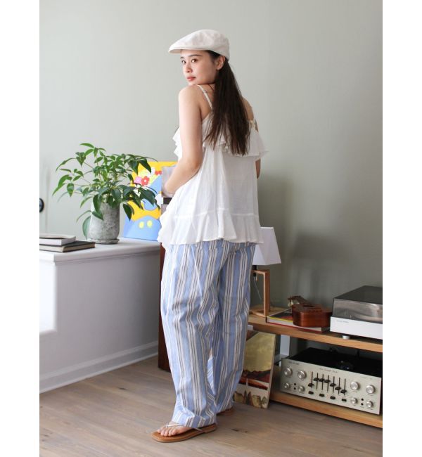 Ungrid「ウエストタックストライプパンツ」|その他|