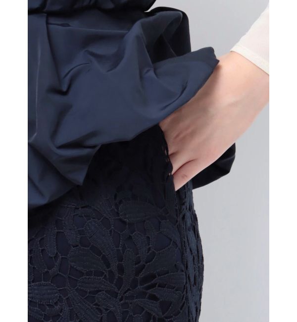 LAGUNAMOON「LADYフォルムペプラムレースドレス」|ドレス|