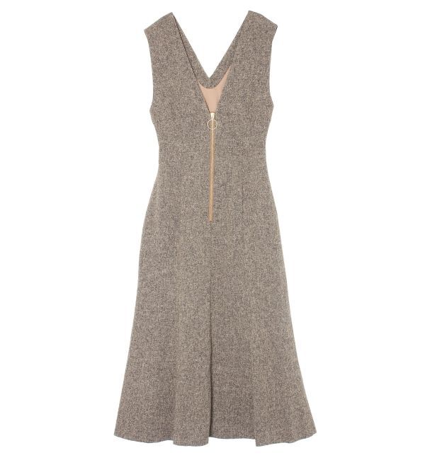 LAGUNAMOON「ノースリーブジャンパースカート」|ワンピース|ベージュ