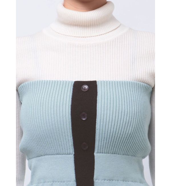 LAGUNAMOON「フロントボタンベアニットワンピース」|ワンピース|