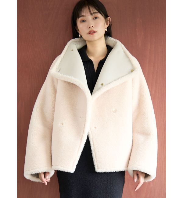 LAGUNAMOON「【REVIVAL】フェイクムートンスタンドカラーコート」|その他|