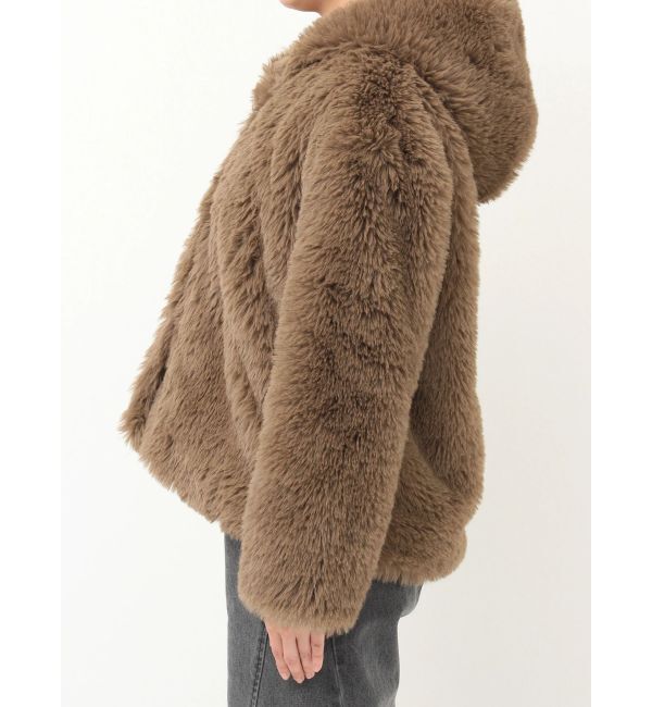 LAGUNAMOON「フェイクファーフーディコート」|その他|