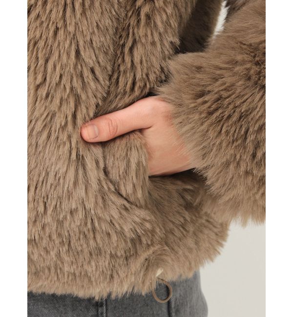 LAGUNAMOON「フェイクファーフーディコート」|その他|