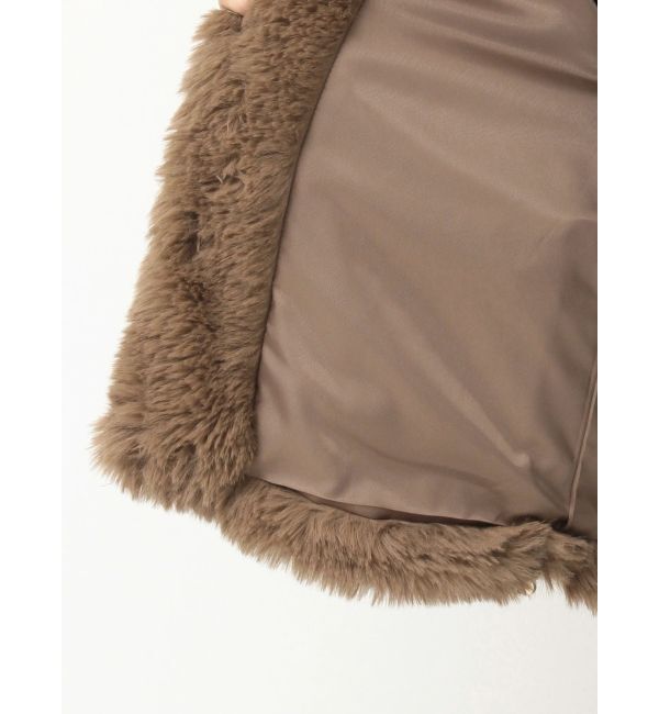 LAGUNAMOON「フェイクファーフーディコート」|その他|