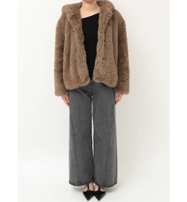 LAGUNAMOON「フェイクファーフーディコート」|その他|