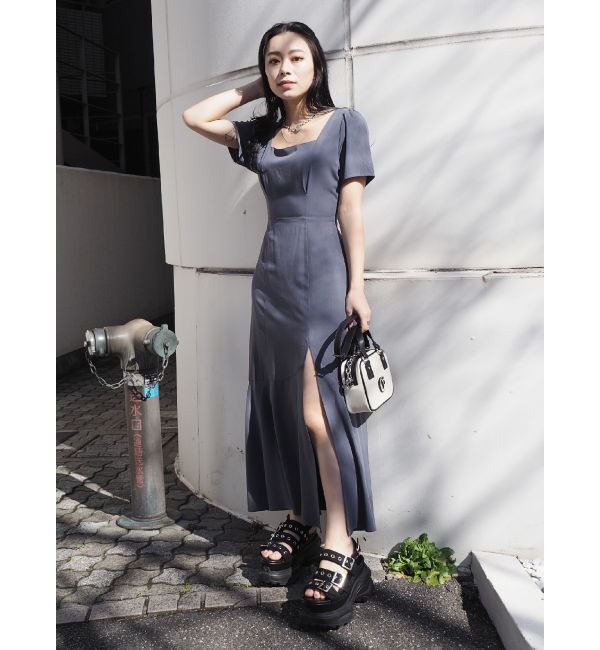 EVRIS「バックオープンロングワンピース」|ワンピース|