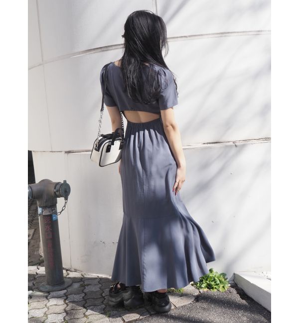 EVRIS「バックオープンロングワンピース」|ワンピース|