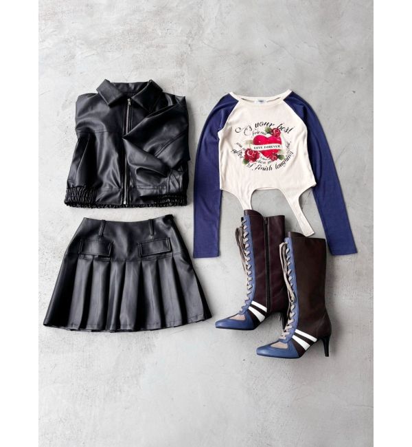 EVRIS「スニーカーデザインロングブーツ」|ロングブーツ|