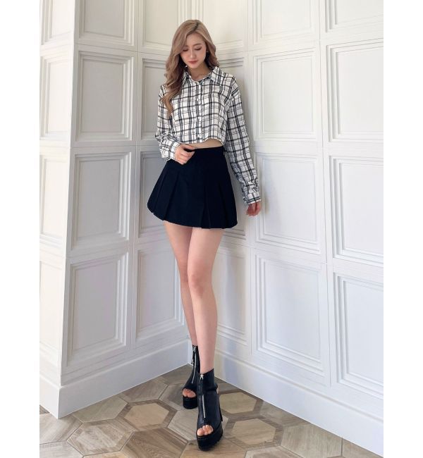 GYDA「フロントZIPタンクソールショートブーツ」|ショートブーツ|