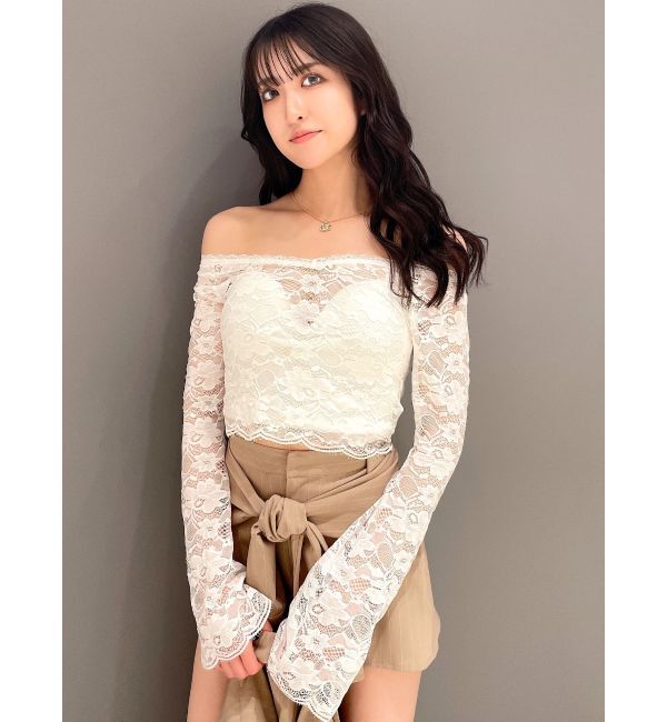 GYDA「2WAYレースTOPS」|Tシャツ・カットソー|