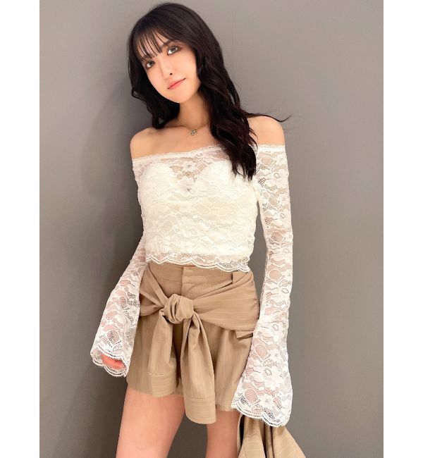 GYDA「2WAYレースTOPS」|Tシャツ・カットソー|