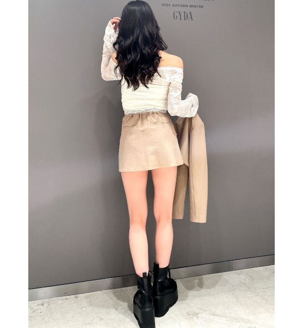 GYDA「2WAYレースTOPS」|Tシャツ・カットソー|