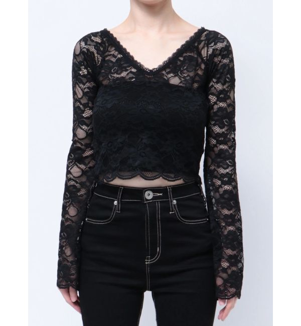 GYDA「2WAYレースTOPS」|Tシャツ・カットソー|