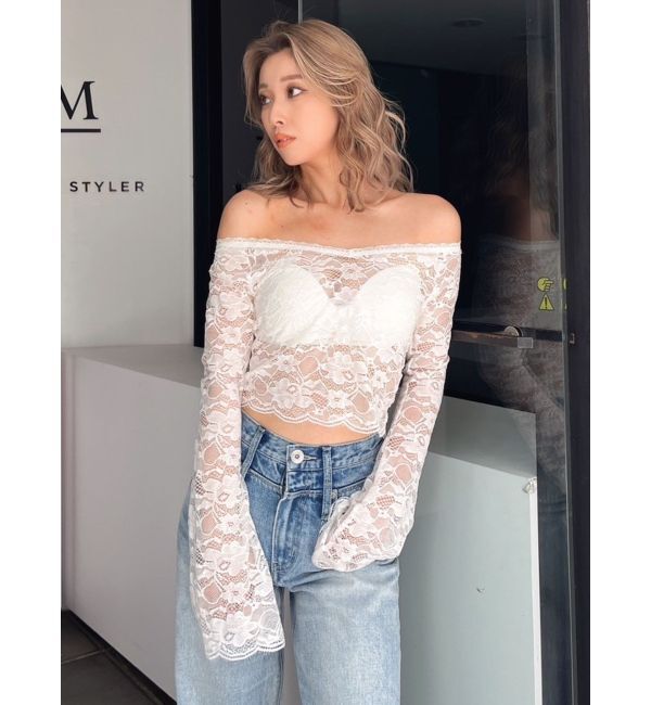 GYDA「2WAYレースTOPS」|Tシャツ・カットソー|