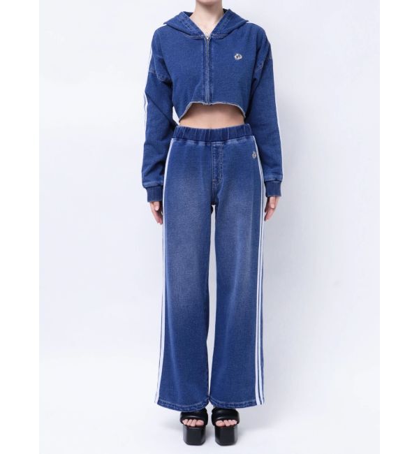 GYDA「GD SIDE 2ラインカットデニムワイドパンツ【SETUP着用可】」|その他|