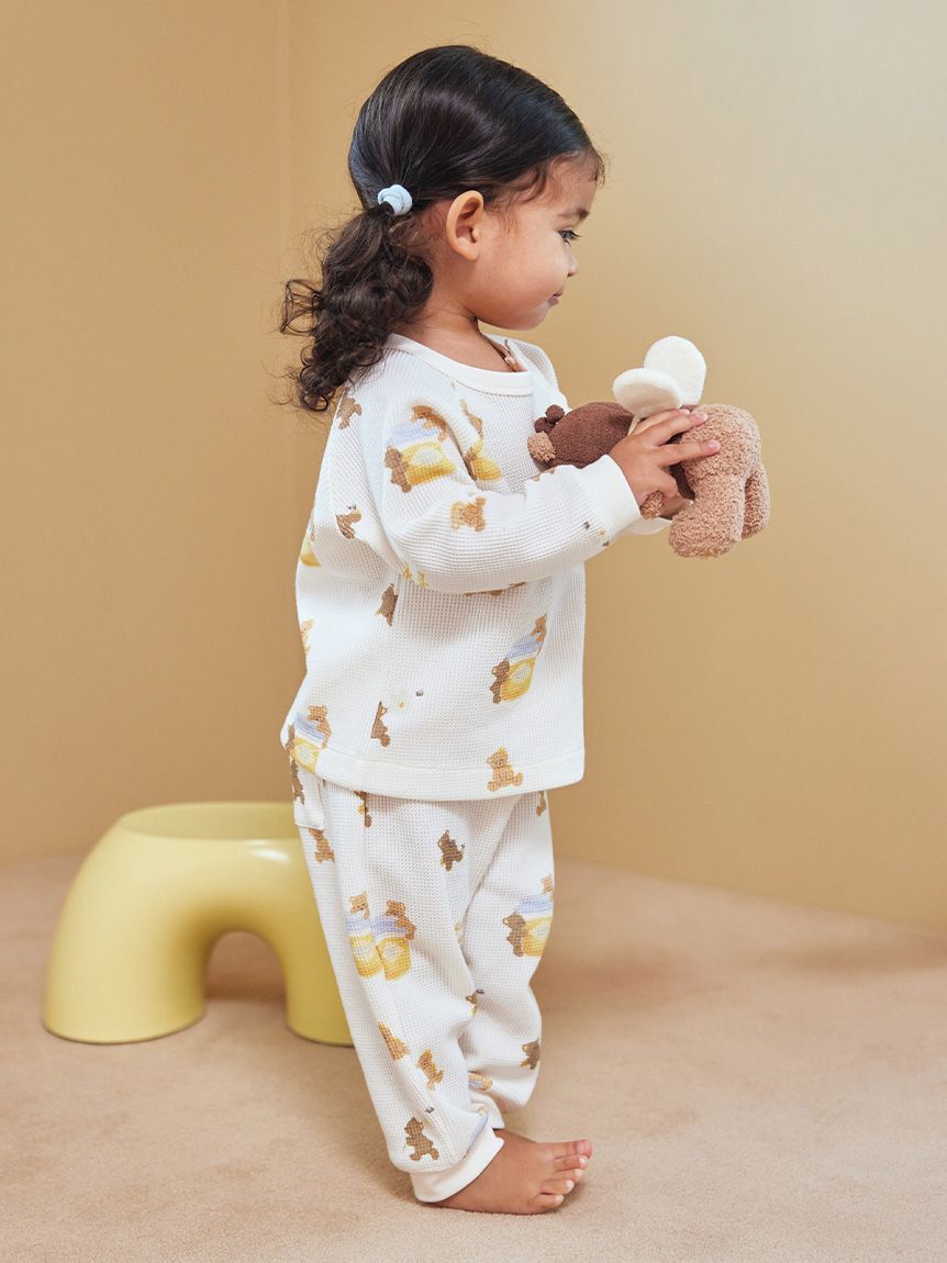 GELATO PIQUE KIDS & BABY「【BABY】はちみつベア柄ロングパンツ」|その他ベビーウェア|