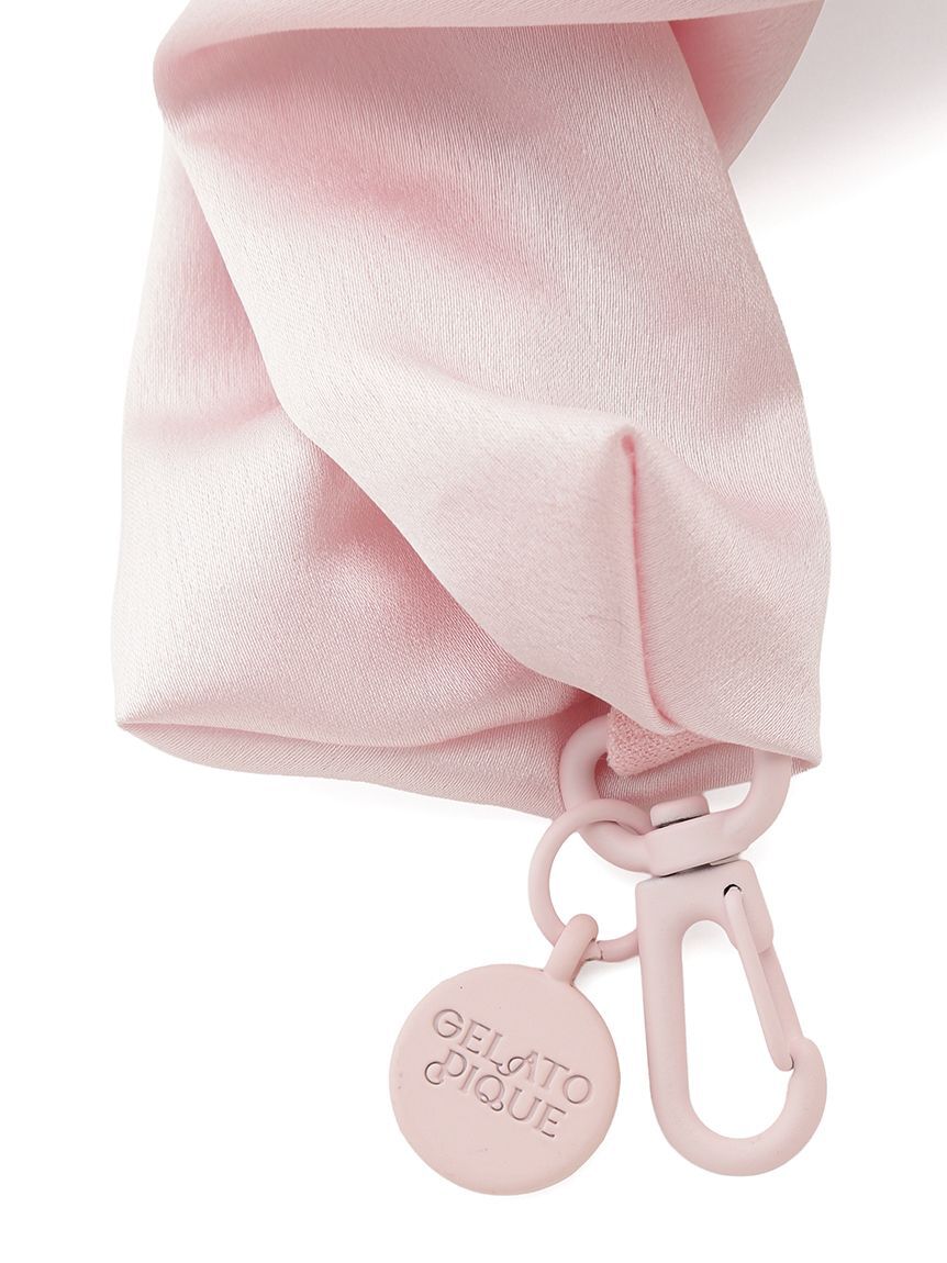 gelato pique「サテンギャザーハンドルストラップ」|キーケース|