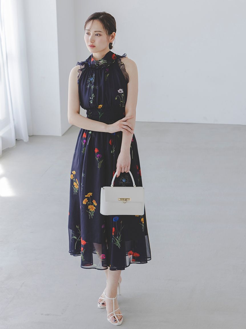 SNIDEL「バックリボンシフォンワンピース」|ワンピース|