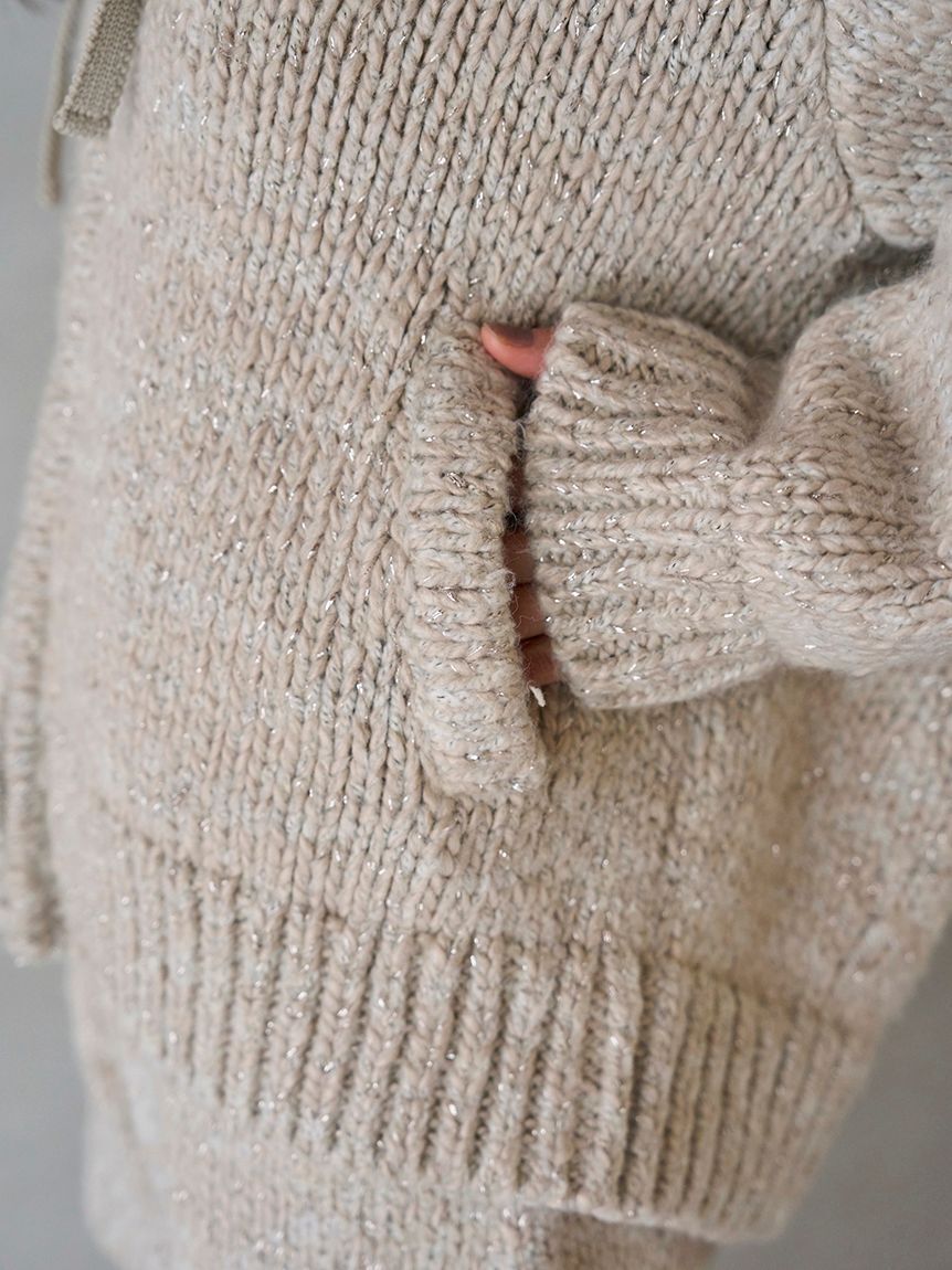 SNIDEL「ロービングニットフーディー」|ニット・セーター|