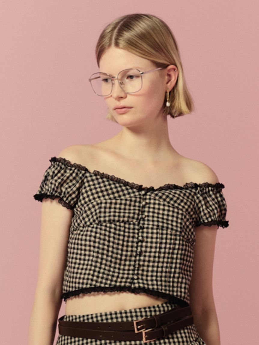 LILY BROWN「コットンレースヴィンテージブラウス」|シャツ・ブラウス|