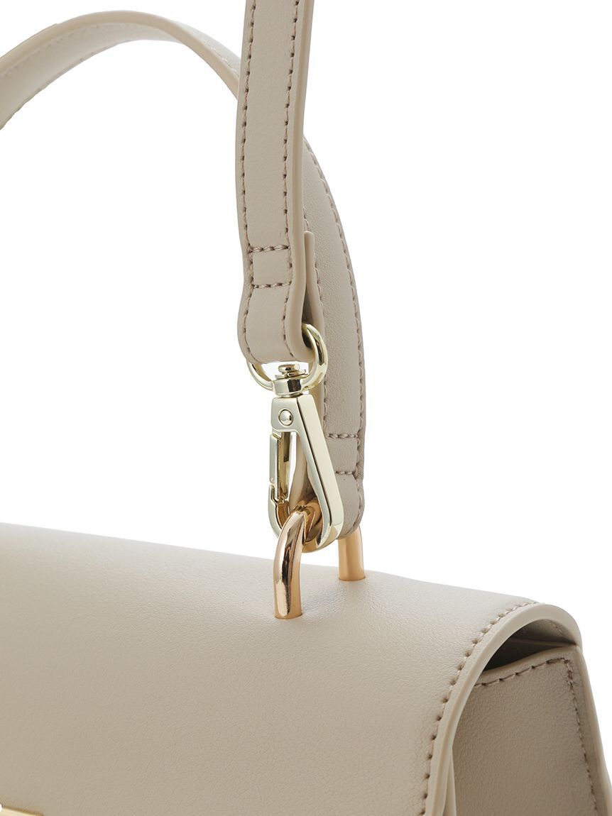 LILY BROWN「スクエアバックルトップハンドルバッグ」|ハンドバッグ|