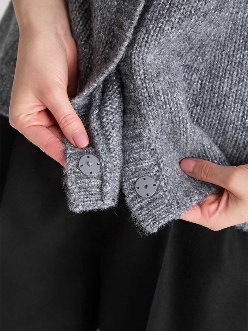 CELFORD「リボンディテールペプラムカーディガン」|カーディガン|