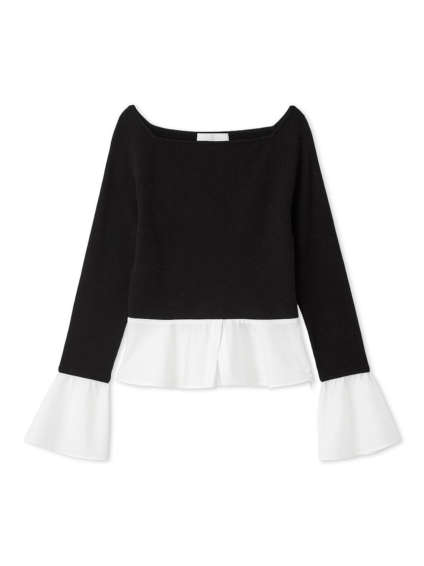 CELFORD「シャツドッキングニットプルオーバー」|ニット・セーター|