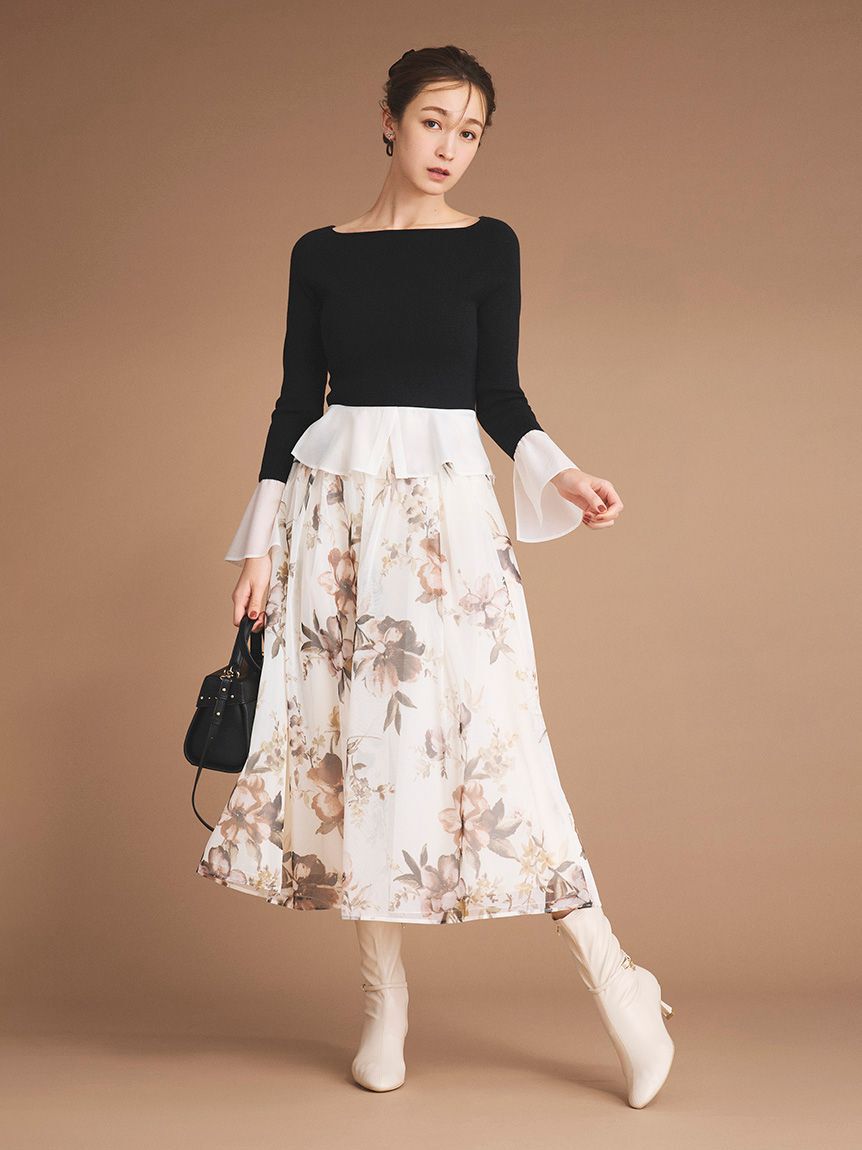 CELFORD「シャツドッキングニットプルオーバー」|ニット・セーター|