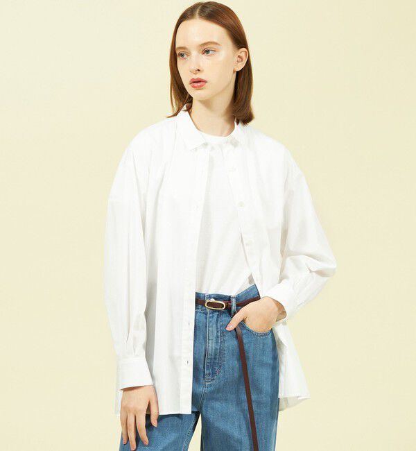 MACKINTOSH PHILOSOPHY「コンパクトコットンコクーンシャツ」|シャツ・ブラウス|オフホワイト