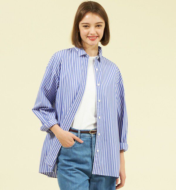 MACKINTOSH PHILOSOPHY「コンパクトコットンコクーンシャツ」|シャツ・ブラウス|ライトブルー